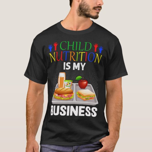 De kindervoeding van de Kafeteria Lunch Lady is mi T-shirt (Voorkant)