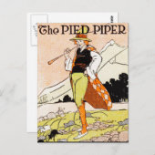 De kinderzuster van het Pied Piper Briefkaart (Voorkant / Achterkant)