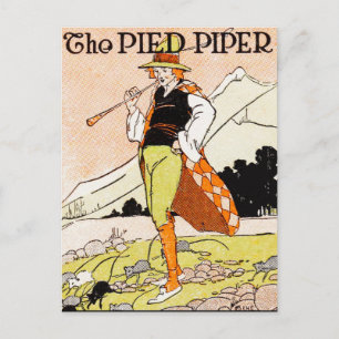 De kinderzuster van het Pied Piper Briefkaart