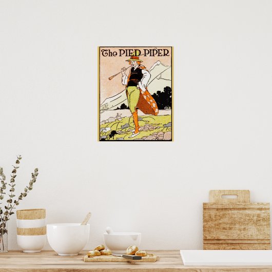 De kinderzuster van het Pied Piper Poster (Keuken)