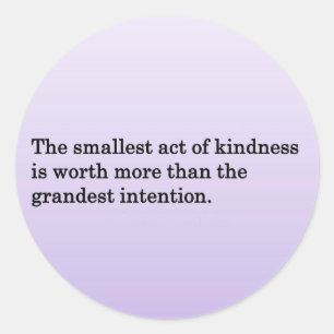 De Kindness van anderen Ronde Sticker