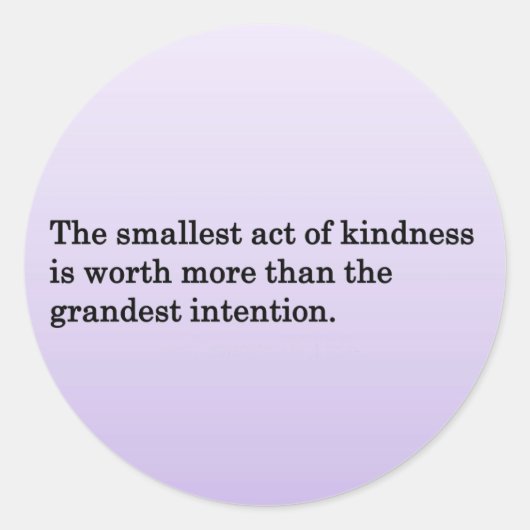 De Kindness van anderen Ronde Sticker (Voorkant)