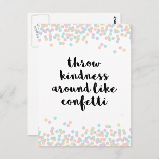 De Kindness van de draad rond Citaat Briefkaart (Voorkant / Achterkant)