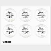 De Kindness van de draad rond Citaat Ronde Sticker (Vel)