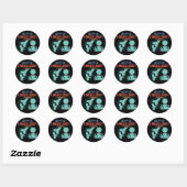De kinesitherapie is er ronde sticker (Vel)