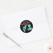 De kinesitherapie is er ronde sticker (Envelop)