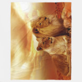 De KING en de QUEEN van het OERWOUD Fleece Deken (Voorkant)