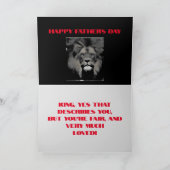 DE KING FATHERS DAY KAART (Binnen)