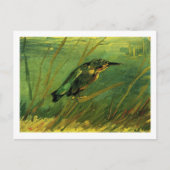 De Kingfisher Van Gogh Fine Art Briefkaart (Voorkant)