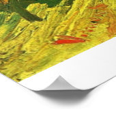 De Kingfisher van Vincent van Gogh Poster (Hoek)