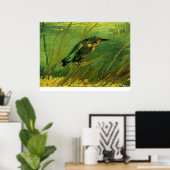 De Kingfisher van Vincent van Gogh Poster (Thuiskantoor)