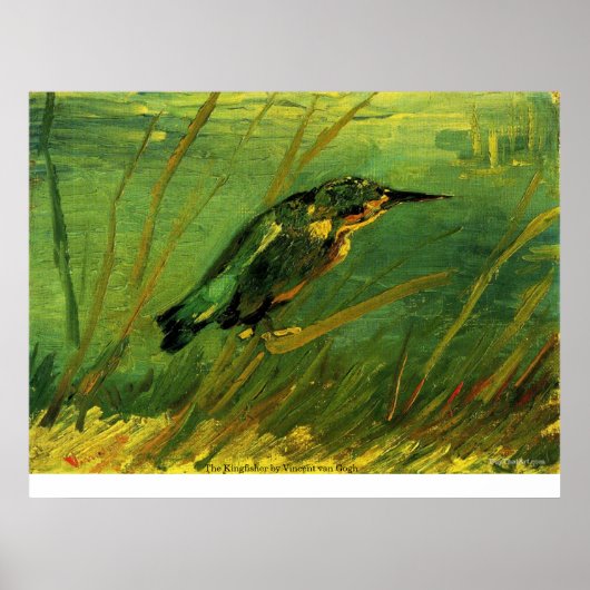 De Kingfisher van Vincent van Gogh Poster (Voorkant)