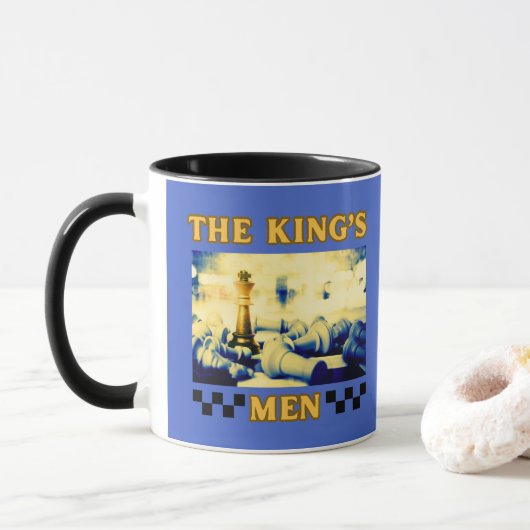 De King's Mannen Schaakspeler Mok (Met donut)