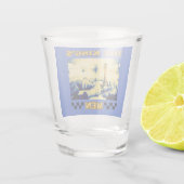 De King's Mannen Schaakspeler Shot Glas (Achterkant)