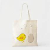 De kip of de eicel cartoon Pasen Tote Bag (Voorkant)