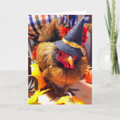 De Kip van Halloween Feestdagen Kaart (Voorkant)