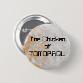 De kip van TOMORROW Ronde Button 5,7 Cm (Voorkant /achterkant)