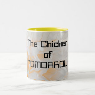 De kip van TOMORROW Tweekleurige Koffiemok
