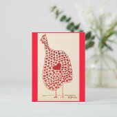 De Kip van Valentijn steunt de Gezondheid van de Feestdagenkaart (Staand voorkant)