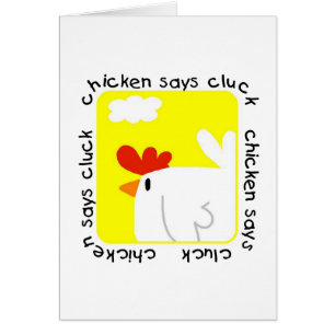 De kip zegt T-shirts en Giften klok