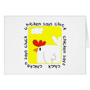 De kip zegt T-shirts en Giften klok