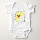 De kip zegt T-shirts en Giften klok (Voorkant)