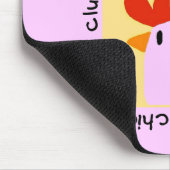 De kip zegt T-shirts en Giften klok Muismat (Hoek)