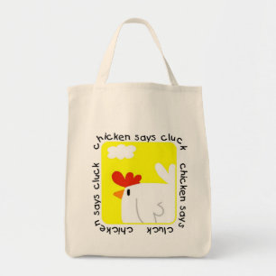 De kip zegt T-shirts en Giften klok Tote Bag