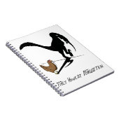 De kippen herinneren zich (dinosaurus Cartoon) Notitieboek (Rechterzijde)