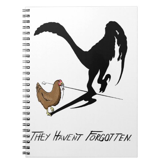 De kippen herinneren zich (dinosaurus Cartoon) Notitieboek (Voorkant)