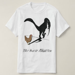 De kippen herinneren zich (dinosaurus cartoon) t-shirt