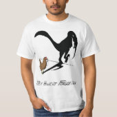 De kippen herinneren zich (dinosaurus cartoon) t-shirt (Voorkant)