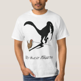 De kippen herinneren zich (dinosaurus cartoon) t-shirt