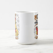 De kippen vloeiend in vogeltaal koffiemok (Center)