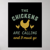 De kippen zeggen dat ik boer moet worden. poster (Voorkant)