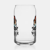 De Kippenfluisteraar Grappig Blikvorm Glas (Links)