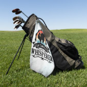 De Kippenfluisteraar Grappig Golfhanddoek (Groen)