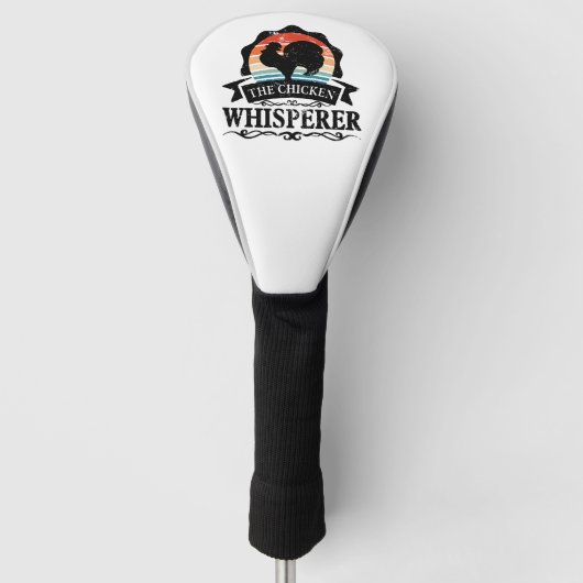 De Kippenfluisteraar Grappig Golfheadcover (Voorkant)