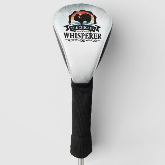 De Kippenfluisteraar Grappig Golfheadcover (Voorkant)