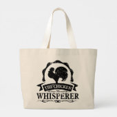 De Kippenfluisteraar Grappig Grote Tote Bag (Achterkant)