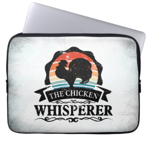 De Kippenfluisteraar Grappig Laptop Sleeve
