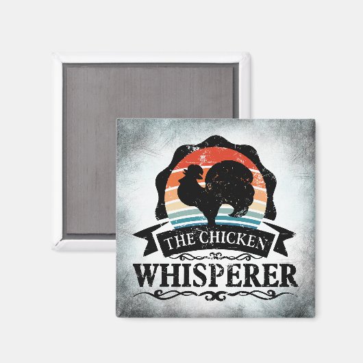De Kippenfluisteraar Grappig Magneet (Voorkant / Achterkant)