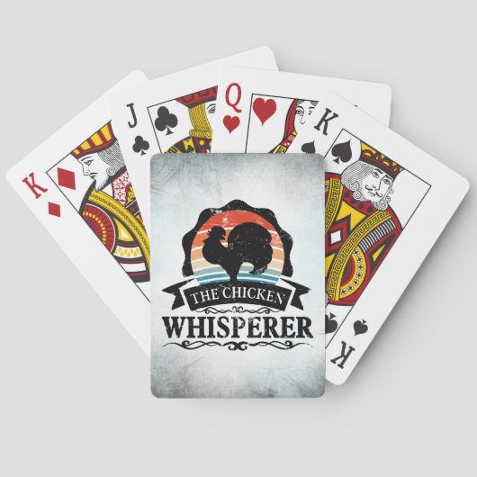 De Kippenfluisteraar Grappig Pokerkaarten (Achterkant)