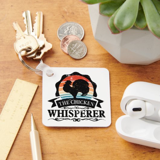 De Kippenfluisteraar Grappig Sleutelhanger (Bureau)