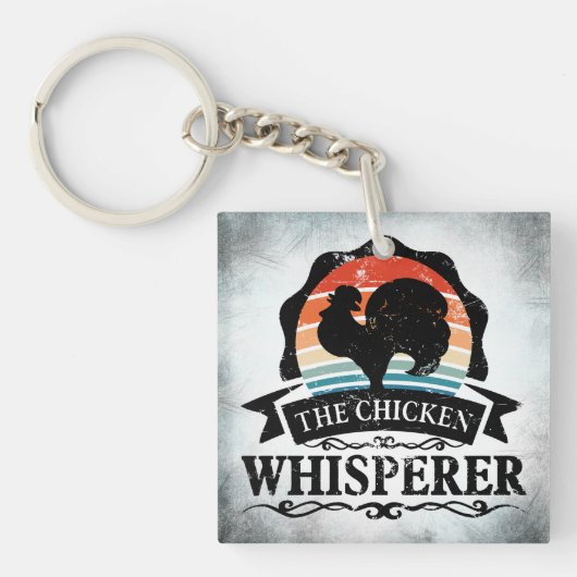 De Kippenfluisteraar Grappig Sleutelhanger (Voorkant)