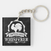 De Kippenfluisteraar Grappig Sleutelhanger (Achterkant)