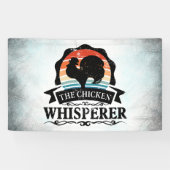De Kippenfluisteraar Grappig Spandoek (Horizontaal)