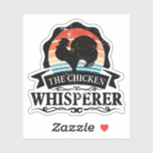 De Kippenfluisteraar Grappig Sticker (Vel)