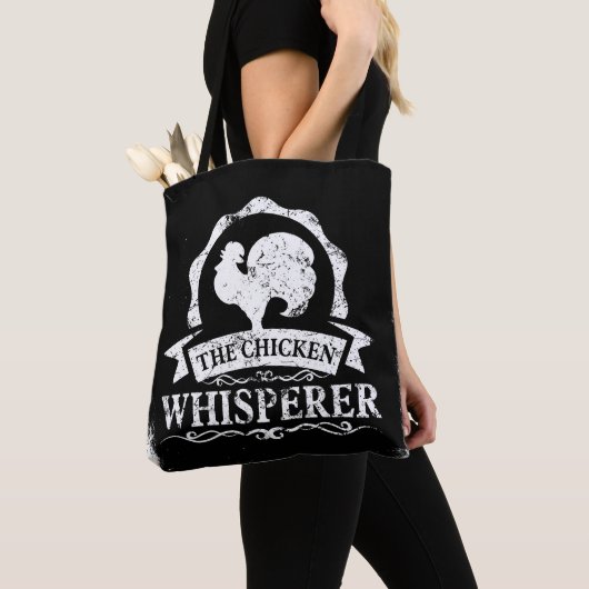 De Kippenfluisteraar Grappig Tote Bag (Dichtbij)