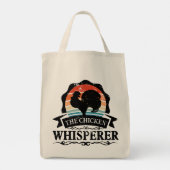 De Kippenfluisteraar Grappig Tote Bag (Achterkant)